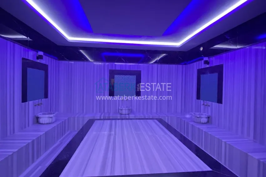 Apartment with new furniture and high-quality finishing in the Kestel area on the seafront 19 