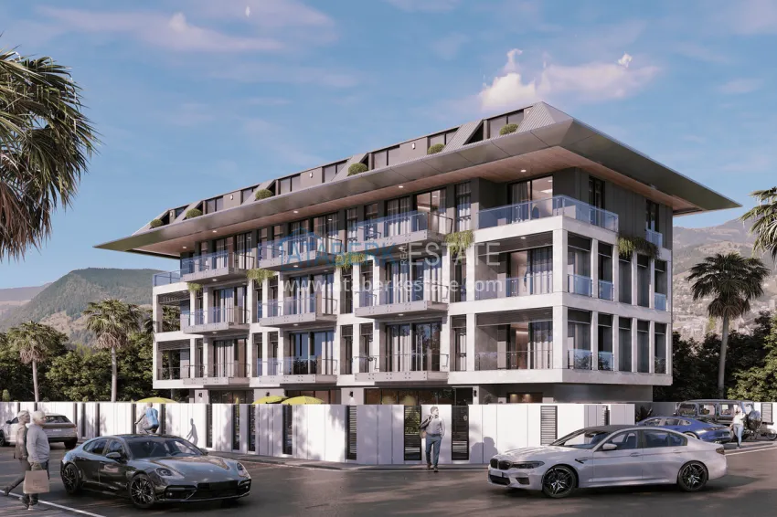 Elite complex at the start of construction in the center of Alanya 1 
