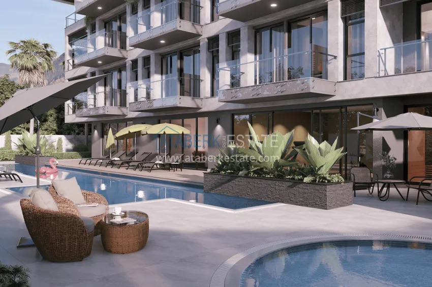 Elite complex at the start of construction in the center of Alanya 2 