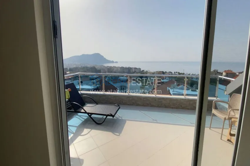 Purchase Furnished duplex apartment with sea and mountain views - center, Alanya 25
