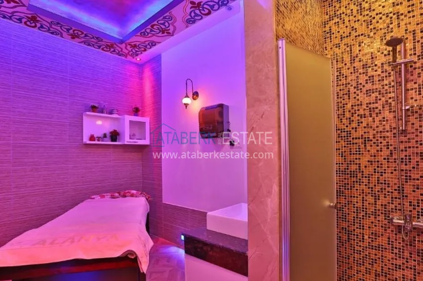 Furnished one-bedroom apartment with a bonus from the owner in a complex with a private beach, Avsallar district — Alanya 26 