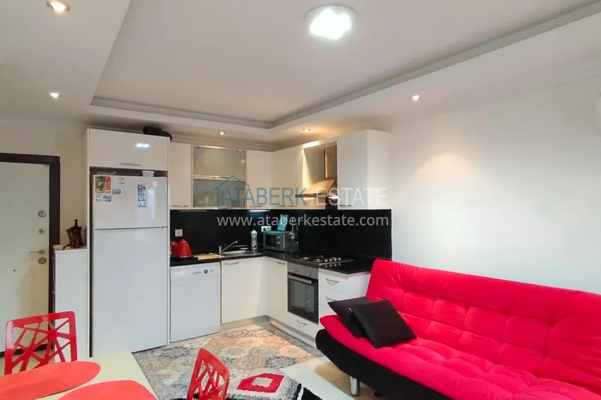 Purchase Furnished one-bedroom apartment with a bonus from the owner in a complex with a private beach, Avsallar district — Alanya 2 