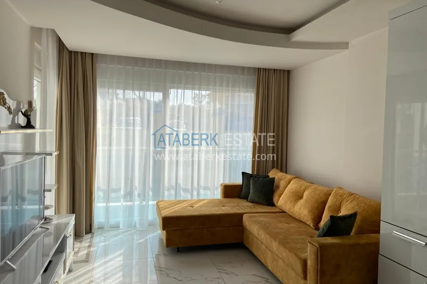 Purchase 1+1 apartment for rent with access to the garden in the resort area of Alanya - Avsallar 2