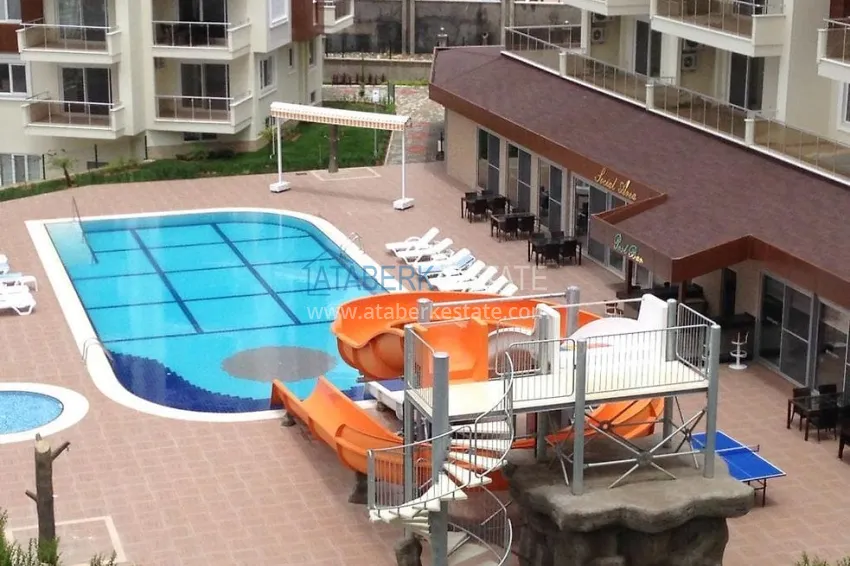 Furnished one-bedroom apartment with a bonus from the owner in a complex with a private beach, Avsallar district — Alanya 5 