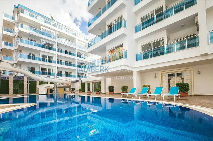 1+1 apartment for rent with access to the garden in the resort area of Alanya - Avsallar 4