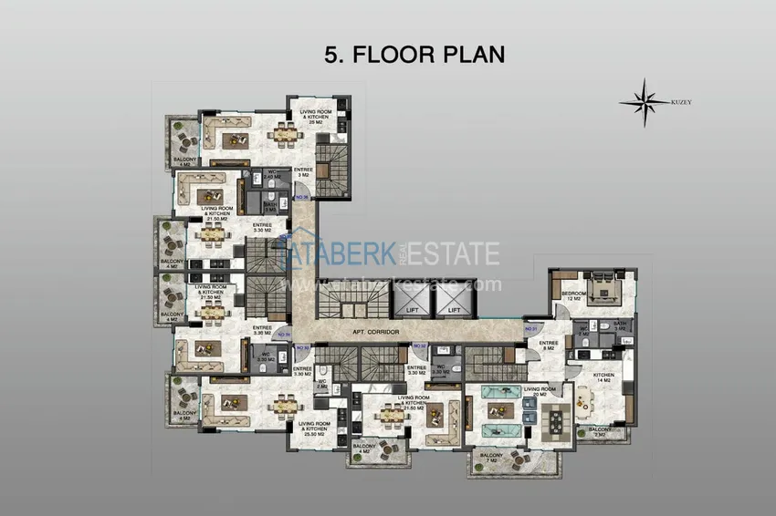 Buy cheap New boutique complex under construction in Avsallar 2 