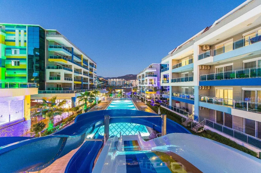 Duplex apartment for rent with sea and mountain views, Kestel — Alanya E31 6 