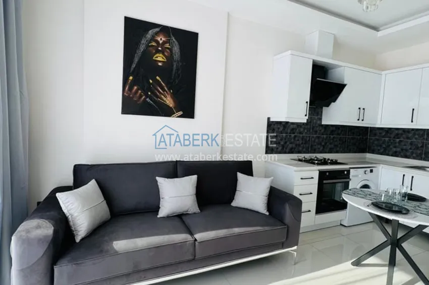Purchase  1+1 furnished apartment with sea view, Kargicak area - Alanya 5 