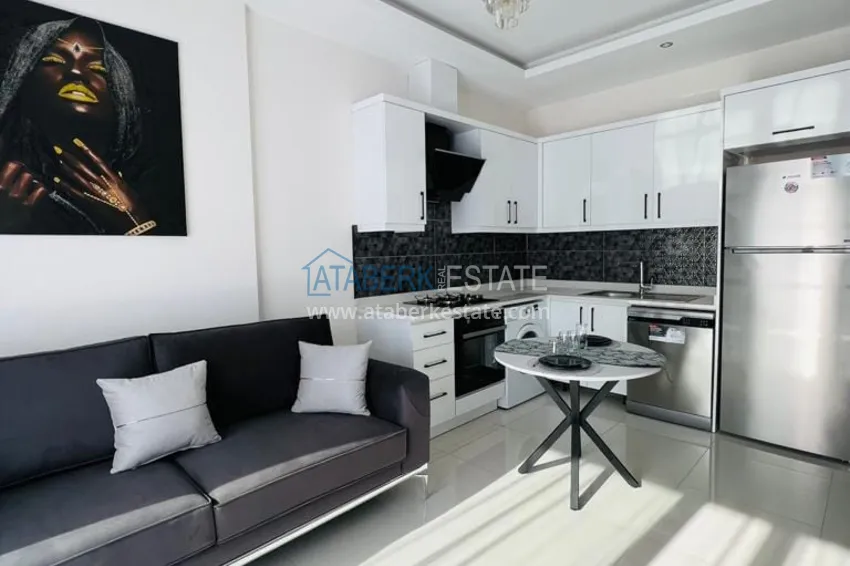 Purchase  1+1 furnished apartment with sea view, Kargicak area - Alanya 6 