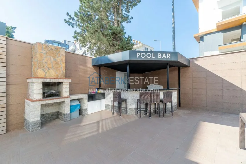 2+1 penthouse duplex with furniture in an area open to residence permits, Alanya center 7 