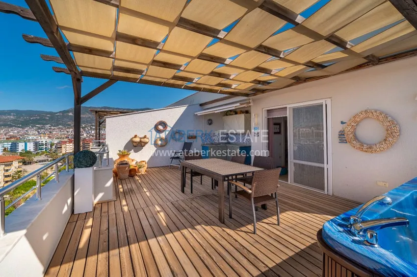 Purchase Luxurious view duplex penthouse in one of the best complexes in Tosmur 6