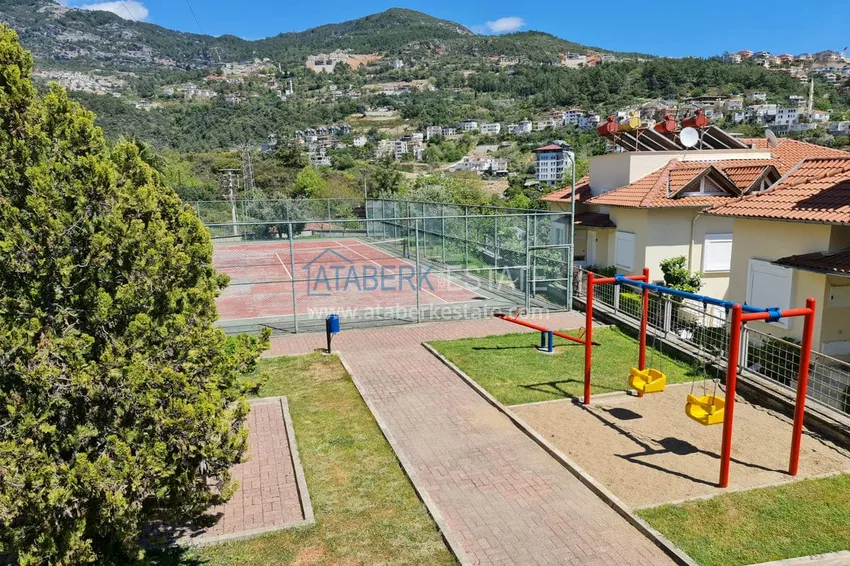 Villa with furniture in the central mountain area of Alanya - Tepe 7 