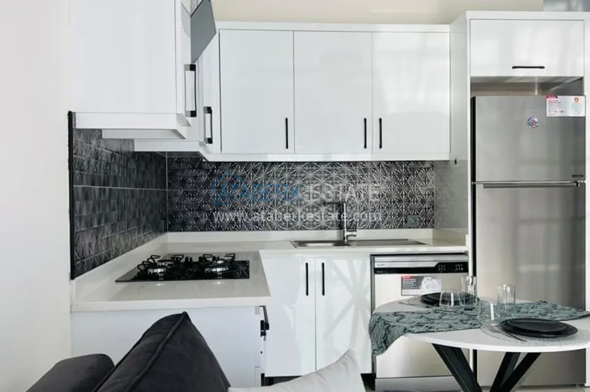 Purchase  1+1 furnished apartment with sea view, Kargicak area - Alanya 7 