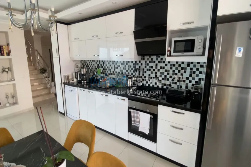 Purchase Furnished duplex apartment with sea and mountain views - center, Alanya 9