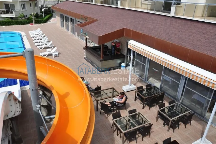 Furnished one-bedroom apartment with a bonus from the owner in a complex with a private beach, Avsallar district — Alanya 9 