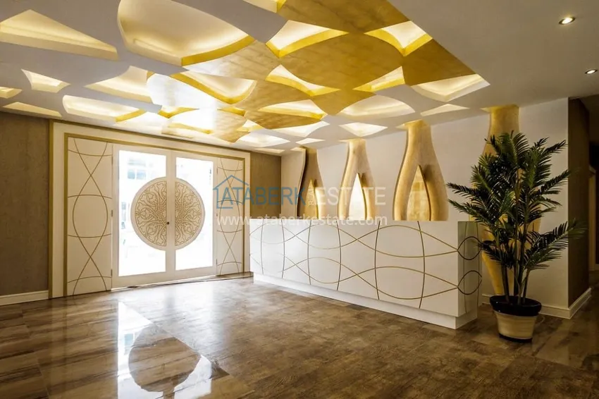 1+1 apartment for rent with access to the garden in the resort area of Alanya - Avsallar 8