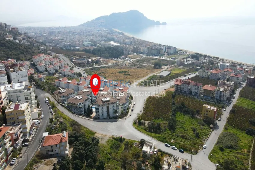 Furnished duplex apartment with sea and mountain views - center, Alanya 8