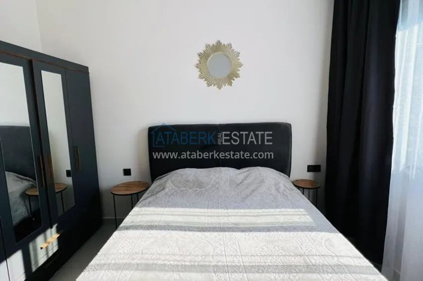 Purchase  1+1 furnished apartment with sea view, Kargicak area - Alanya 9 