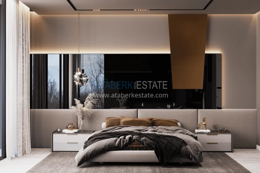 Purchase  Stylish project at the final stage of construction in Alanya, Kestel district 11 