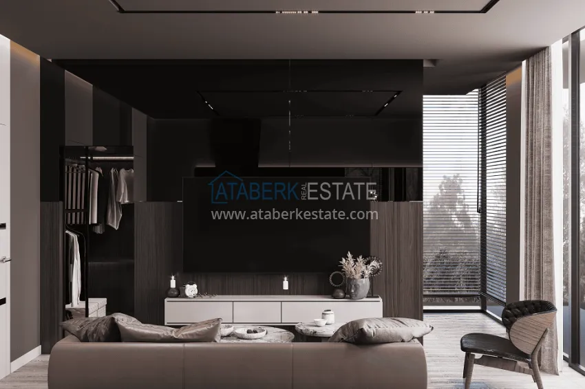 Purchase  Stylish project at the final stage of construction in Alanya, Kestel district 13 