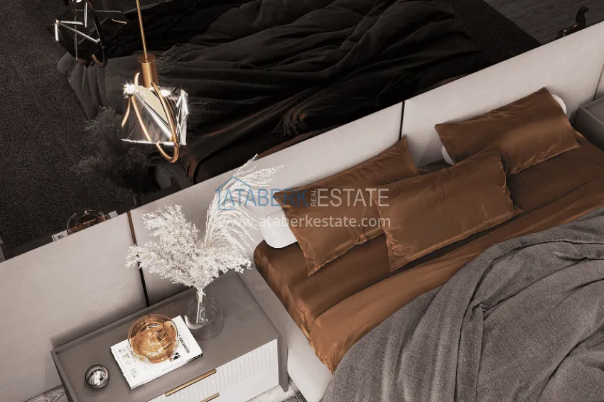 Purchase  Stylish project at the final stage of construction in Alanya, Kestel district 16 