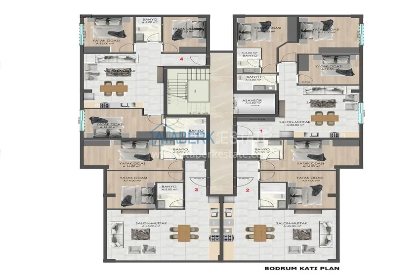 Buy cheap 🔥Our new shared construction project with a good location - the center of Alanya, Cleopatra beach area 3 