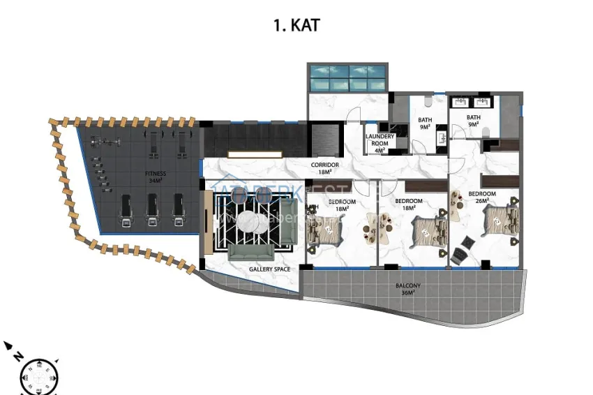 Buy cheap Villas from the developer in Kargicak - with the right to obtain Turkish citizenship 2
