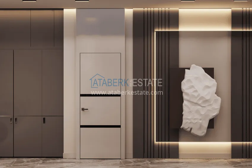 Purchase  Stylish project at the final stage of construction in Alanya, Kestel district 2 