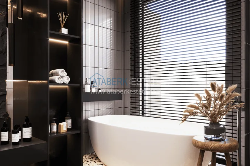 Purchase  Stylish project at the final stage of construction in Alanya, Kestel district 23 