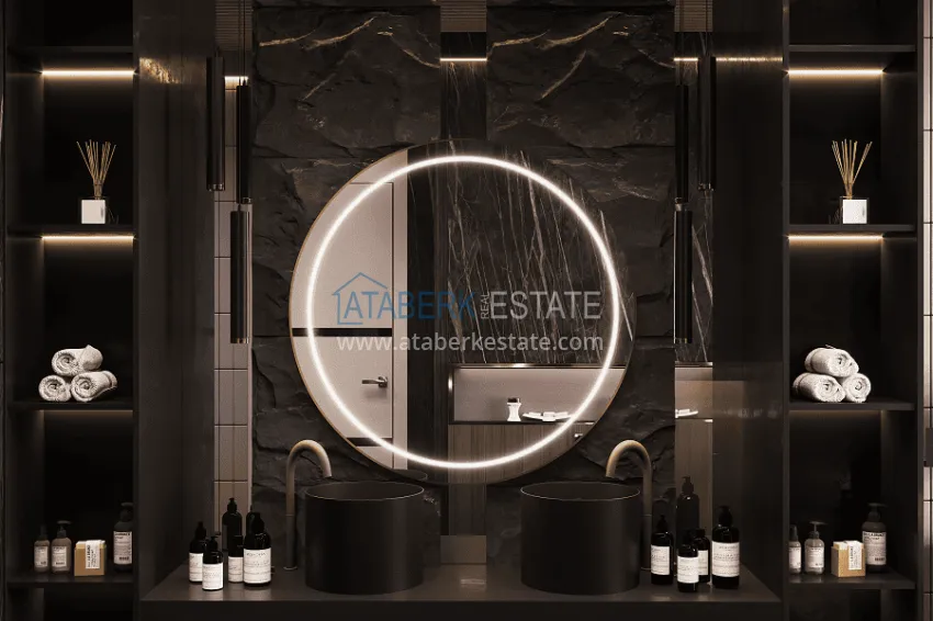 Purchase  Stylish project at the final stage of construction in Alanya, Kestel district 24 