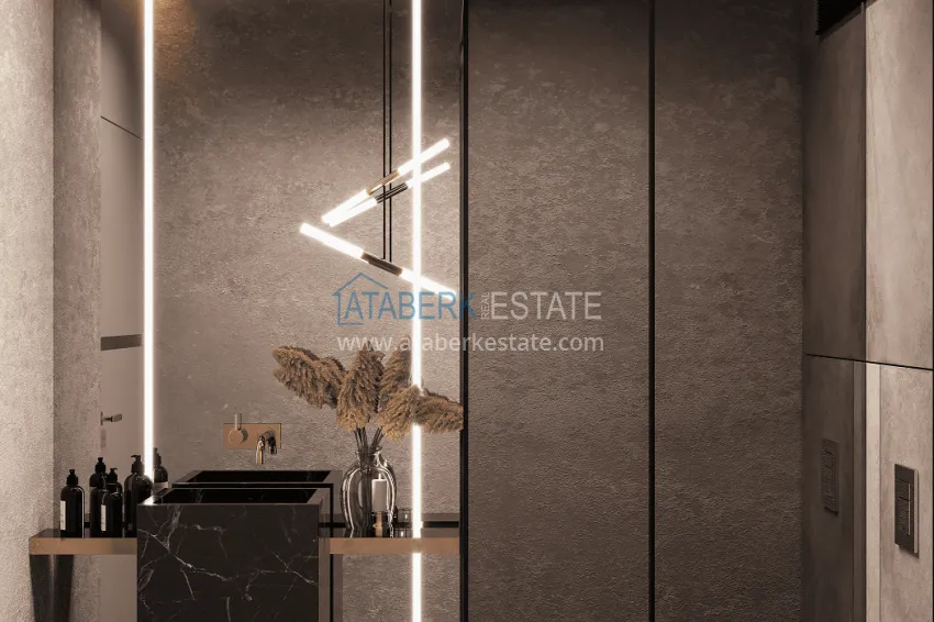 Purchase  Stylish project at the final stage of construction in Alanya, Kestel district 30 