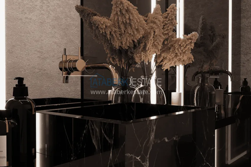 Purchase  Stylish project at the final stage of construction in Alanya, Kestel district 31 