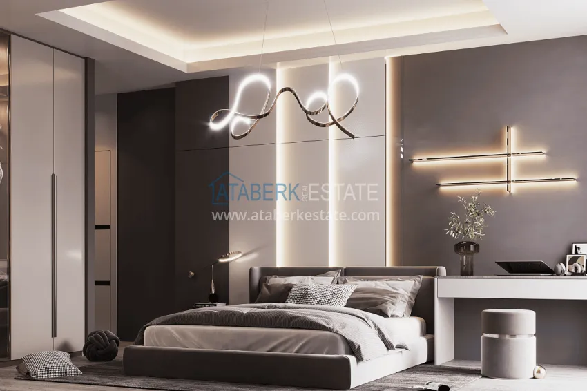 Purchase  Stylish project at the final stage of construction in Alanya, Kestel district 36 