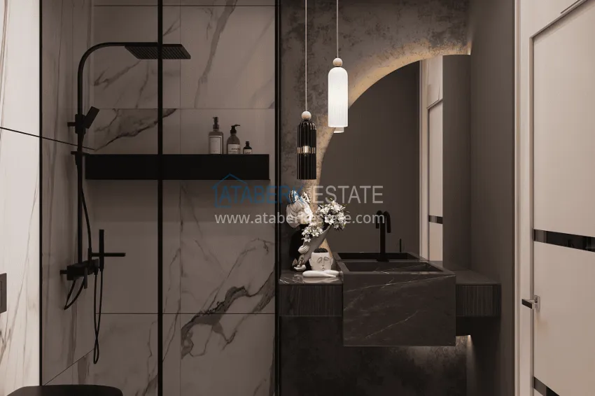 Purchase  Stylish project at the final stage of construction in Alanya, Kestel district 42 