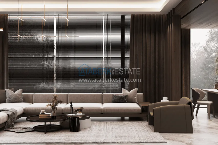 Purchase  Stylish project at the final stage of construction in Alanya, Kestel district 46 