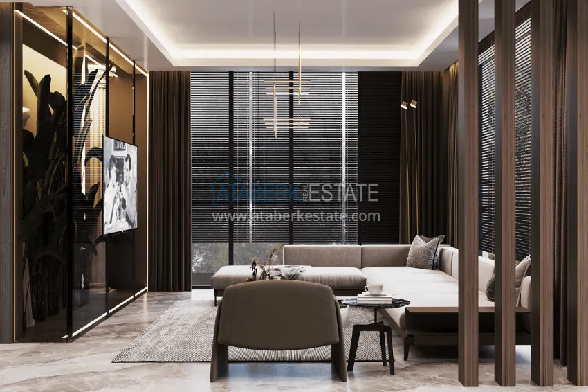 Purchase  Stylish project at the final stage of construction in Alanya, Kestel district 50 