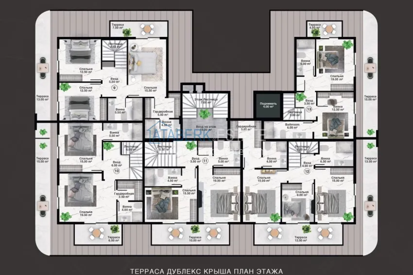 Buy cheap Luxury premium residence project in Alanya Kargicak district 4 