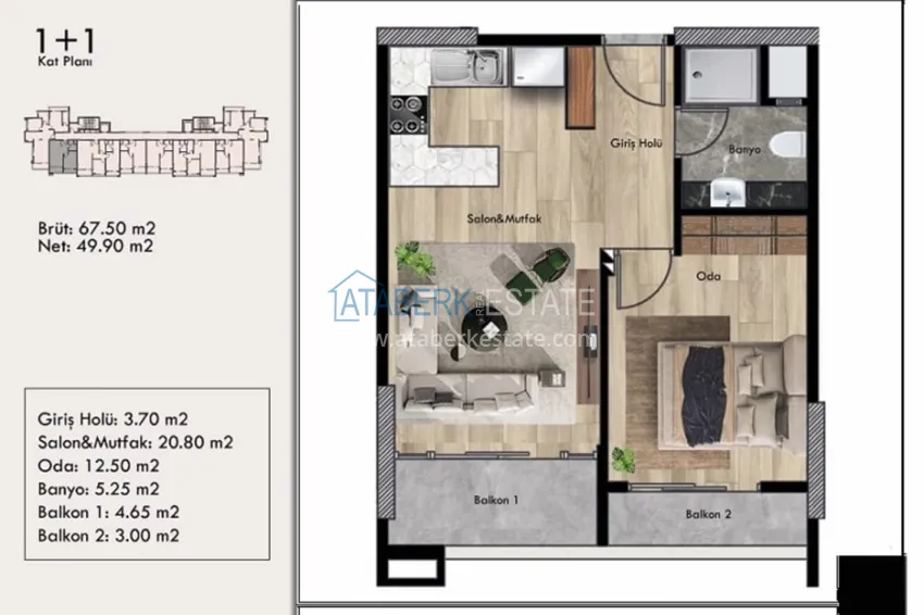 Buy cheap A new investment-attractive project in the Arpachbakhshish-Mersin area 1