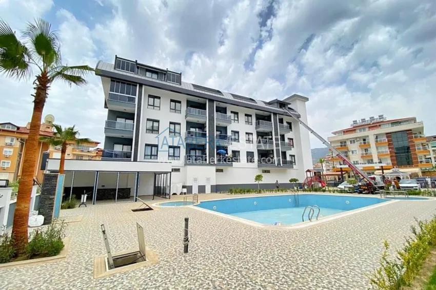 Turnkey one-bedroom apartment in Alanya, Oba district 2 