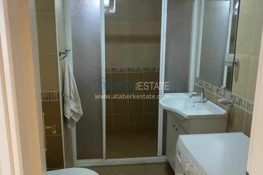 Purchase  Furnished 1 + 1 apartment with a glazed balcony overlooking the sea, mountains and Kale in Cikcilli, Alanya 9 