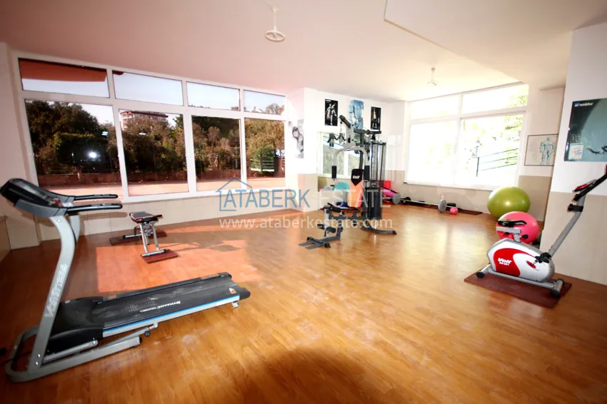 3+1 furnished penthouse with sea views in a complex with infrastructure, Akdam district — Alanya  13 