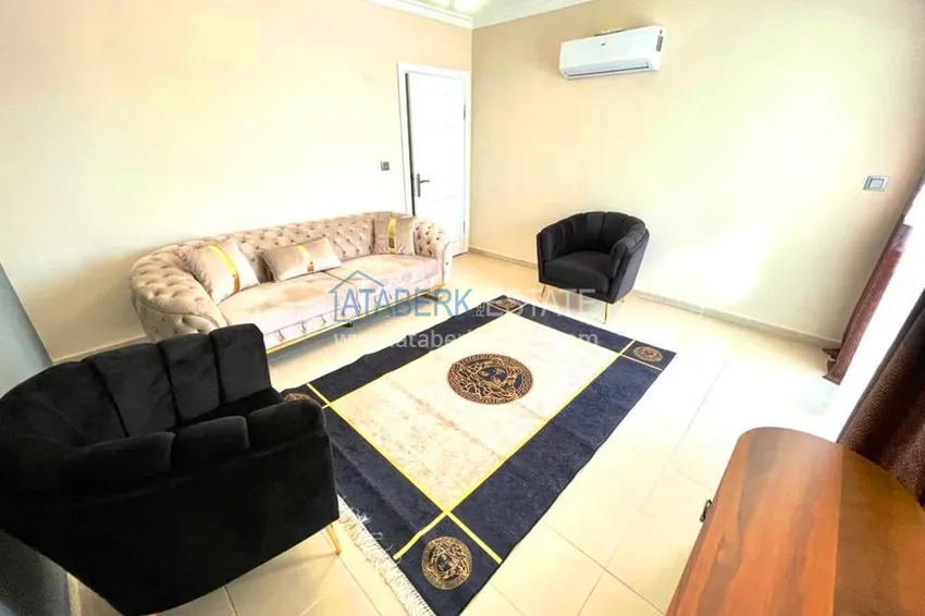 Purchase  3+1 furnished penthouse with sea views in a complex with infrastructure, Akdam district — Alanya  11 