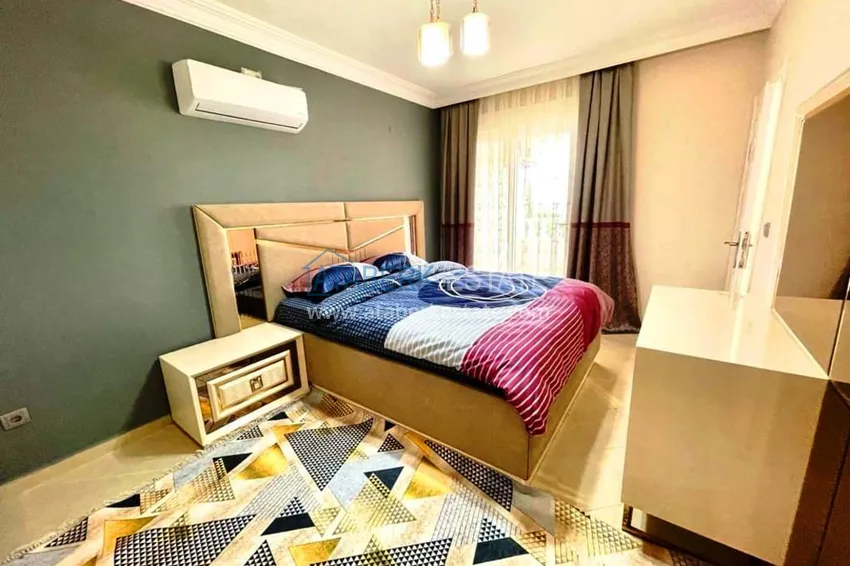 Purchase  3+1 furnished penthouse with sea views in a complex with infrastructure, Akdam district — Alanya  13 