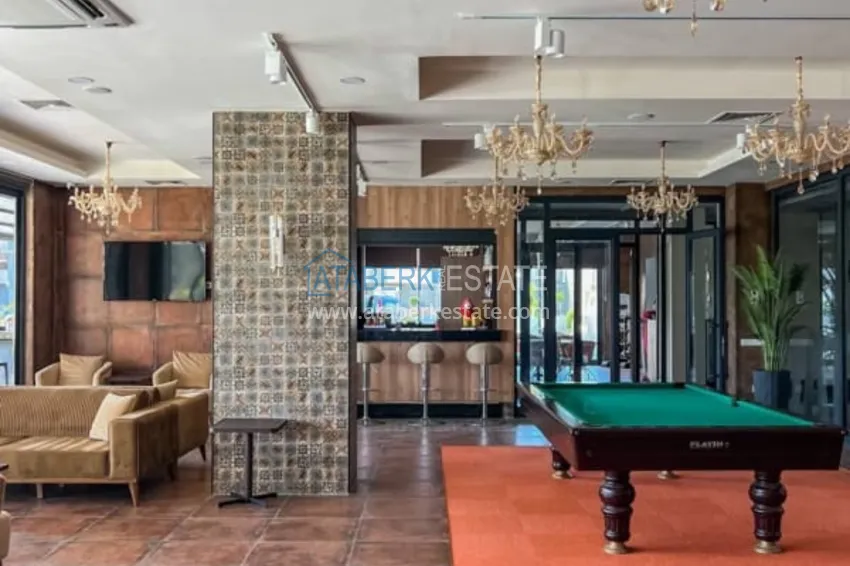 1+1 furnished apartment in a luxury residence near Incekum beach, Avsallar area - Alanya 13 