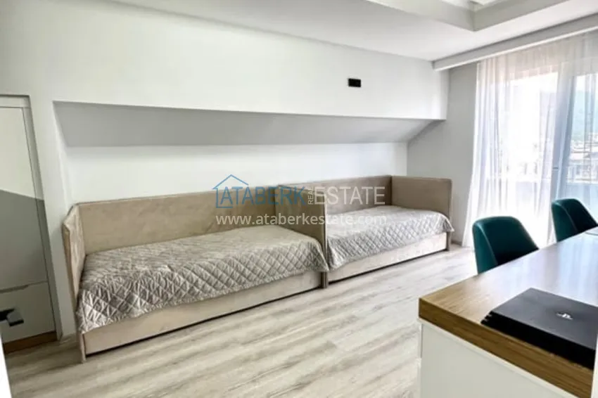 Purchase Duplex apartment 3+1 with furniture and separate kitchen in Alanya Oba district. Suitable for residence permit! 14 