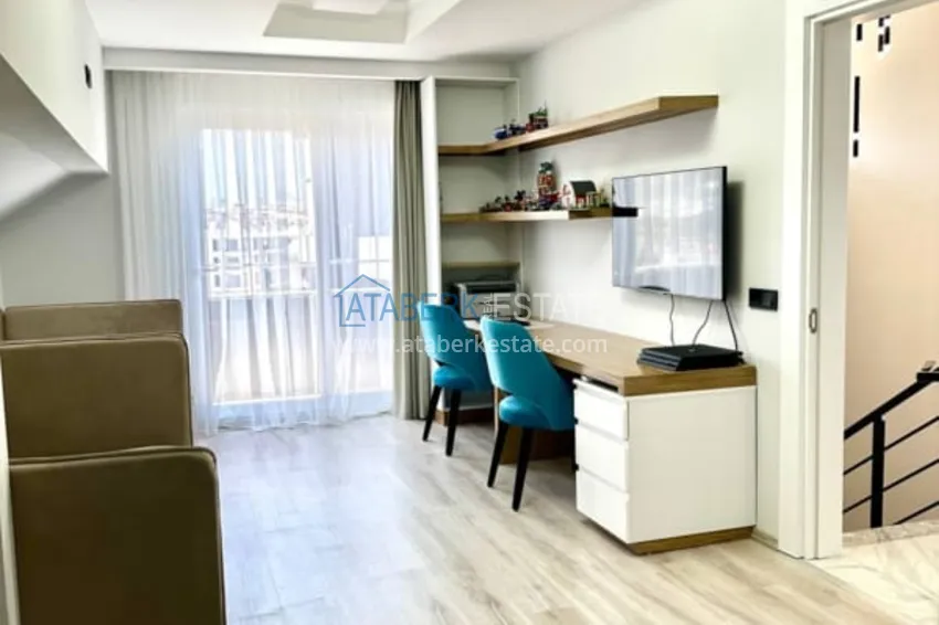Purchase Duplex apartment 3+1 with furniture and separate kitchen in Alanya Oba district. Suitable for residence permit! 15 