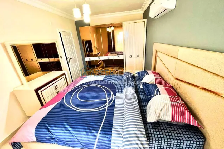 Purchase  3+1 furnished penthouse with sea views in a complex with infrastructure, Akdam district — Alanya  15 