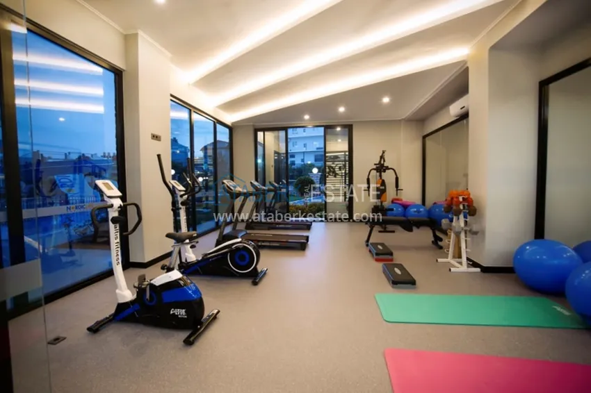 1 + 1 apartment furnished in a premium complex, Tosmur area - Alanya 16 