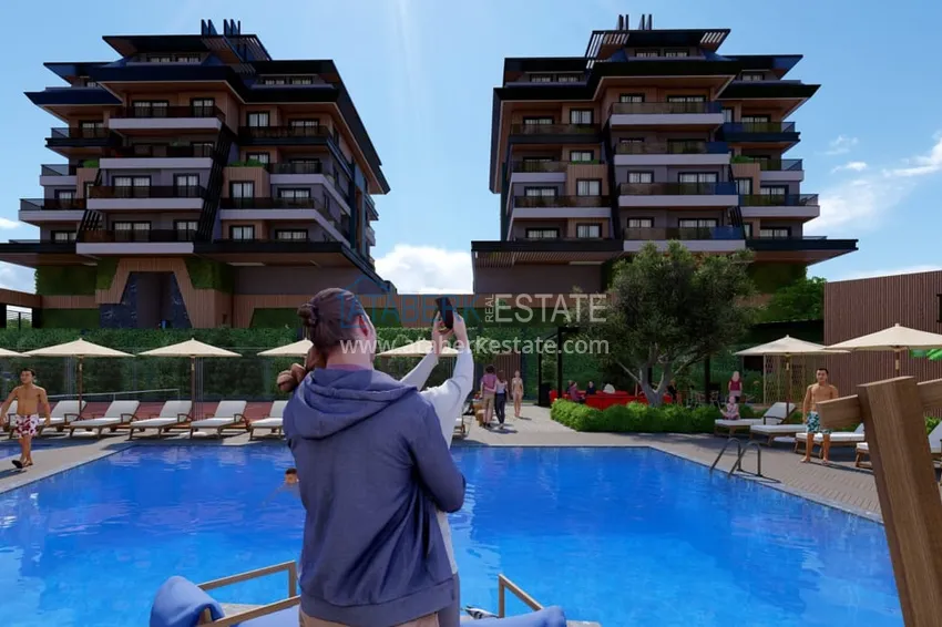 Investment project in the Kargicak district — luxury comfort-class real estate 100 meters from the sea 19