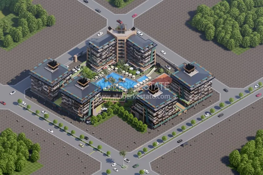 Investment project in the Kargicak district — luxury comfort-class real estate 100 meters from the sea 1